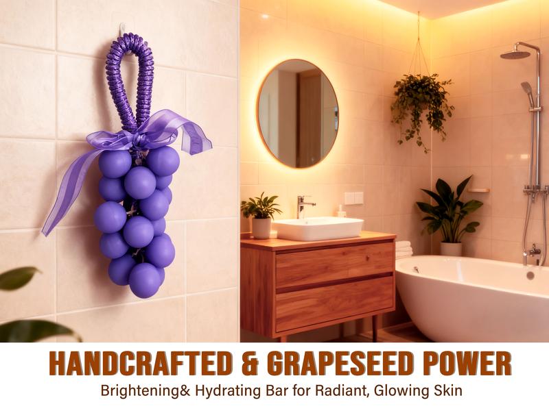 Paul Frank Grape Soap on a Rope – Handmade DIY Decorative Grape Soap, Natural and Gentle Moisturizing and CleansingLong-Lasting Fresh Scent Perfect for Home Décor and BathroomAesthetic & Creative Christmas Gift Choice Body Care Daily Paul Frank Grape Soap on a Rope – Handmade DIY Decorative Grape Soap, Natural and Gentle Moisturizing and CleansingLong-Lasting Fresh Scent Perfect for Home Décor and BathroomAesthetic & Creative Christmas Gift Choice Body Care Daily