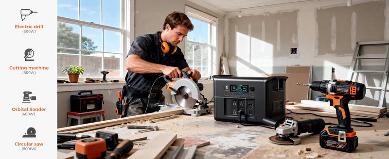 CTOLITY AP2000 Emergency Power Outage Supply Portable Power Station 2048Wh LiFePO4 Battery Solar Power Generators 1000W Fast Charge for Outdoor Camping RV Home Backup Power Supply 13 Output Ports