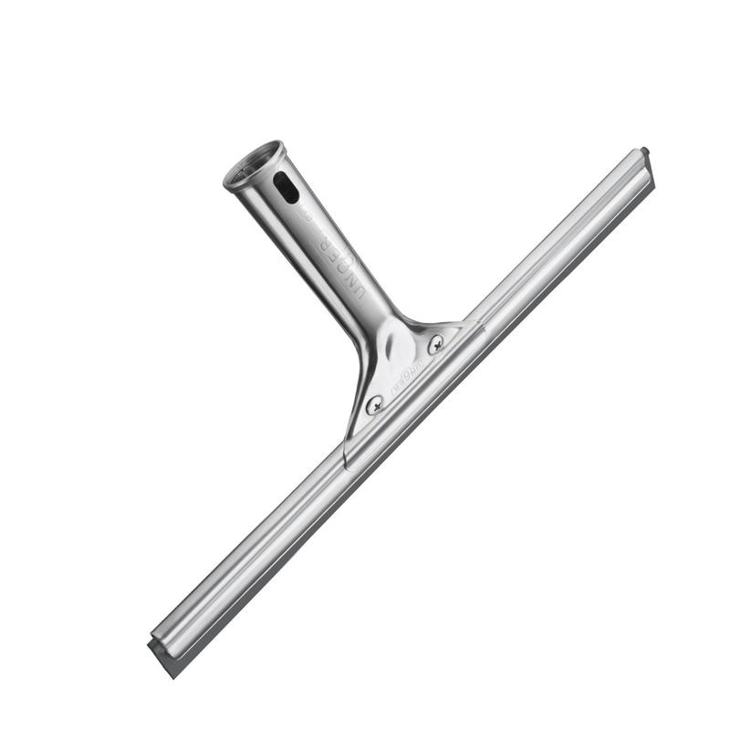 Professional 12” Stainless Steel Window & Glass Cleaning Squeegee - Cleaning Supplies, Heavy Duty Squeegee for Window Cleaning, Streak Free Results