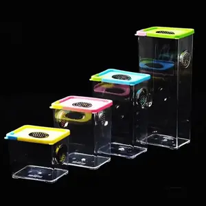 Reptile Breeding Box Clear Acrylic Reptile Feeding Insect Reptile Cage Terrarium