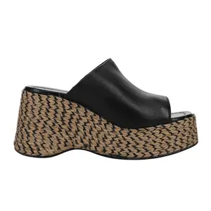 Seychelles Womens Tulip Platform Casual Sandals Casual High Heel 3" & Up - Black