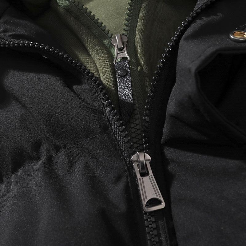 Men's hooded vest cotton-padded thick warm sleeveless jacket vest waistcoat faux two-piece coat, available in various colors, men's Christmas clothing, men's gift