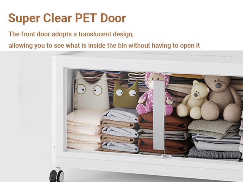 BROVIEW 160Qt/480Qt/640Qt/800Qt Extra Large Stackable Storage Bins with Lid, Each 40gal Heavy-Duty Plastic Storage Box with Wheels, Collapsible Wheeled Closet Organizer High-Quality Plastic Cabinet Containers for Home Organization V70