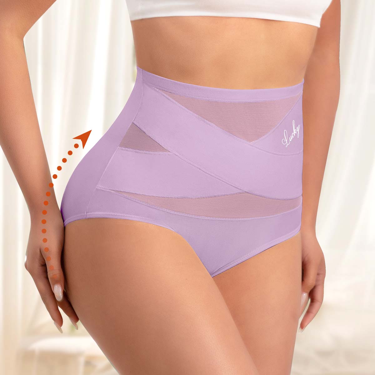 High Waisted Letter Print Underwear,4/6/8 Pcs Cross Support Panties for Women,Breathable Underwear for Women, All Season Comfy Daily Wear.Casual Bridal Basic Minimalist Lingerie,FallFreshness Underwear.