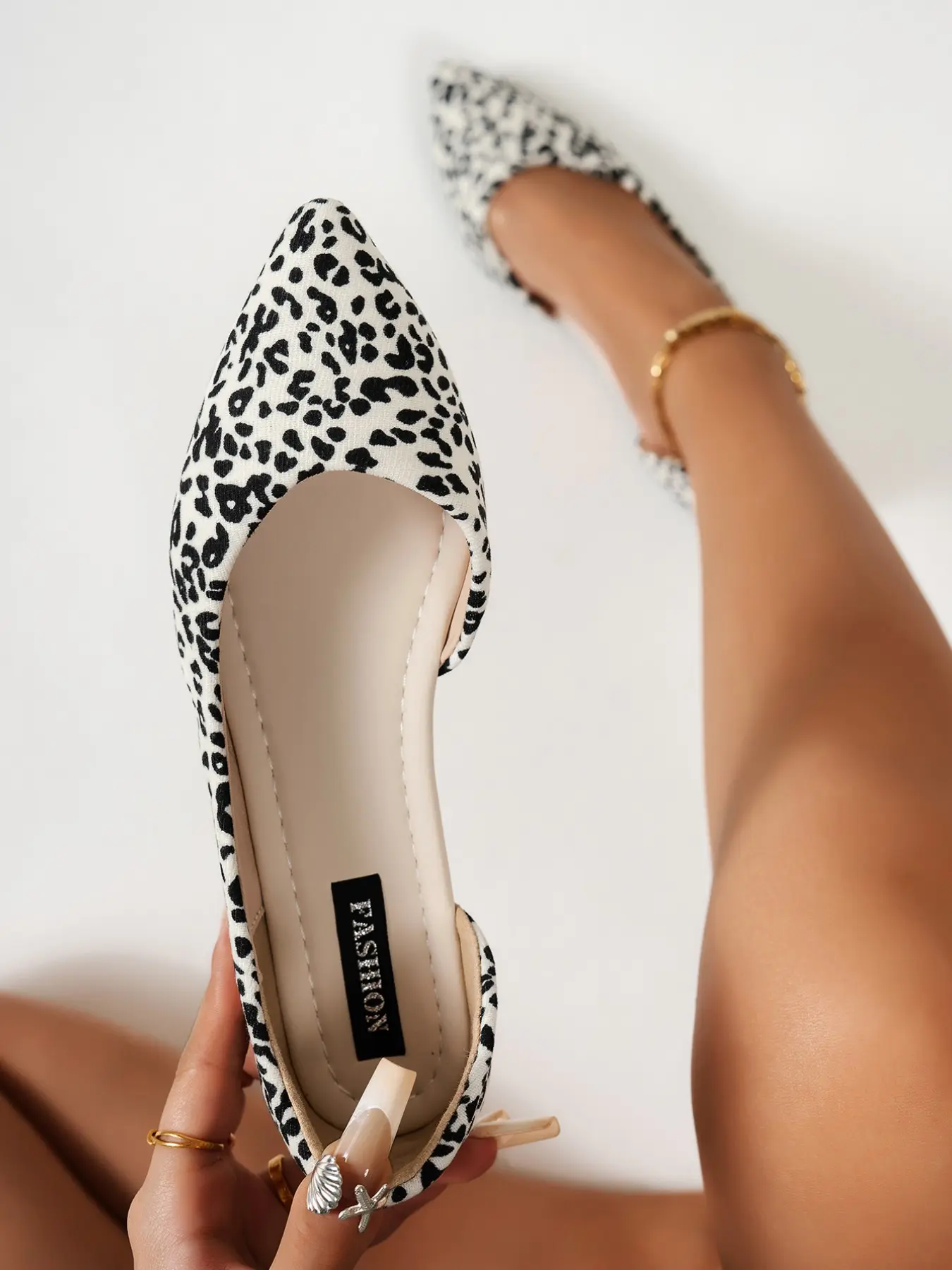 Women's Fashion Pointed Toe Flats, Casual Textile Shoes, Comfortable Non-Slip Sole, All Season Wear, Perfect for Work & Daily Use