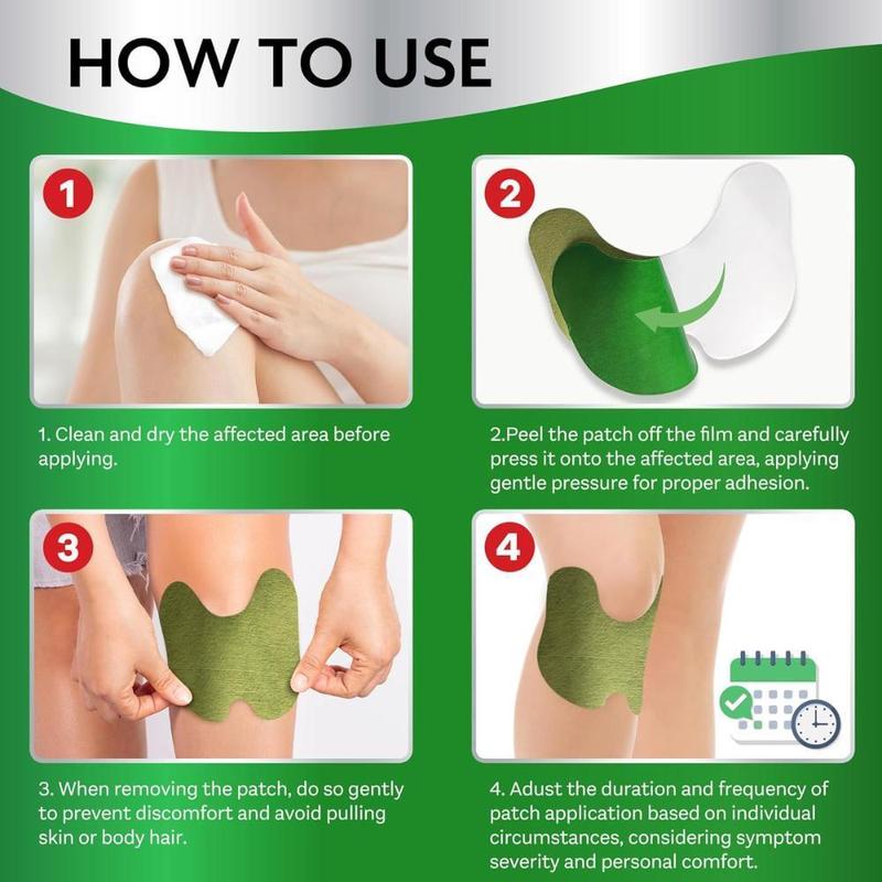 Herbal Knee Patches for Knee Care, 30 Patches per Box for Comfortable Warm Support, Simple Daily Heat Therapy for Busy Lifestyles at Home or On-the-Go, Natural Herbal Relief for Knee and Joint Comfort Gentle Long Lasting bone pain multi-use heat patch