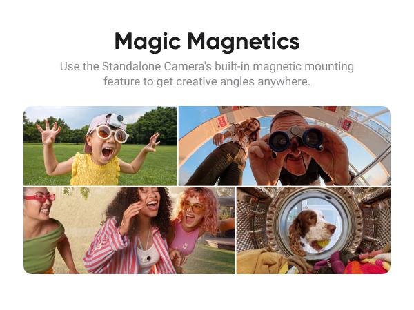 Insta360 GO Ultra - Small 4K Vlogging Camera, Hands-Free, POV Cam, 1/1.28" Sensor, 53g Lightweight, 156° FOV, 200 Min Battery Life, Magnetic Wearable Action Camera for Sports, Vlog