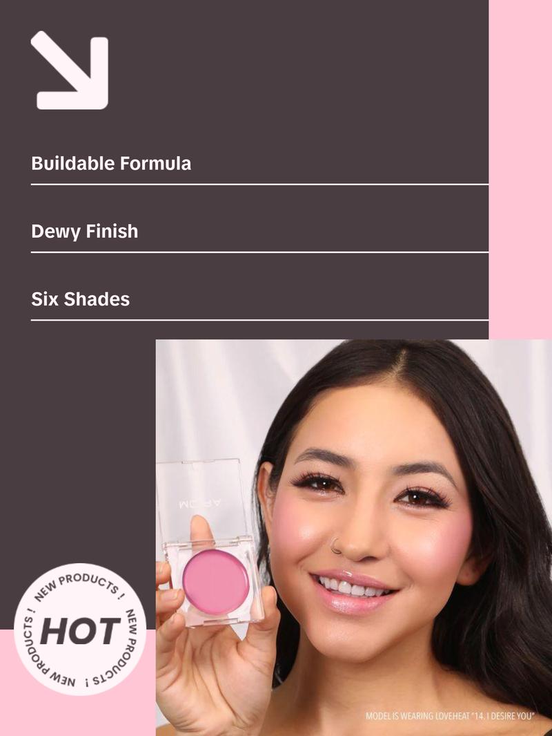 MOIRA Loveheat Cream Blush - Lightweight Makeup for Flawless Look - Coconut