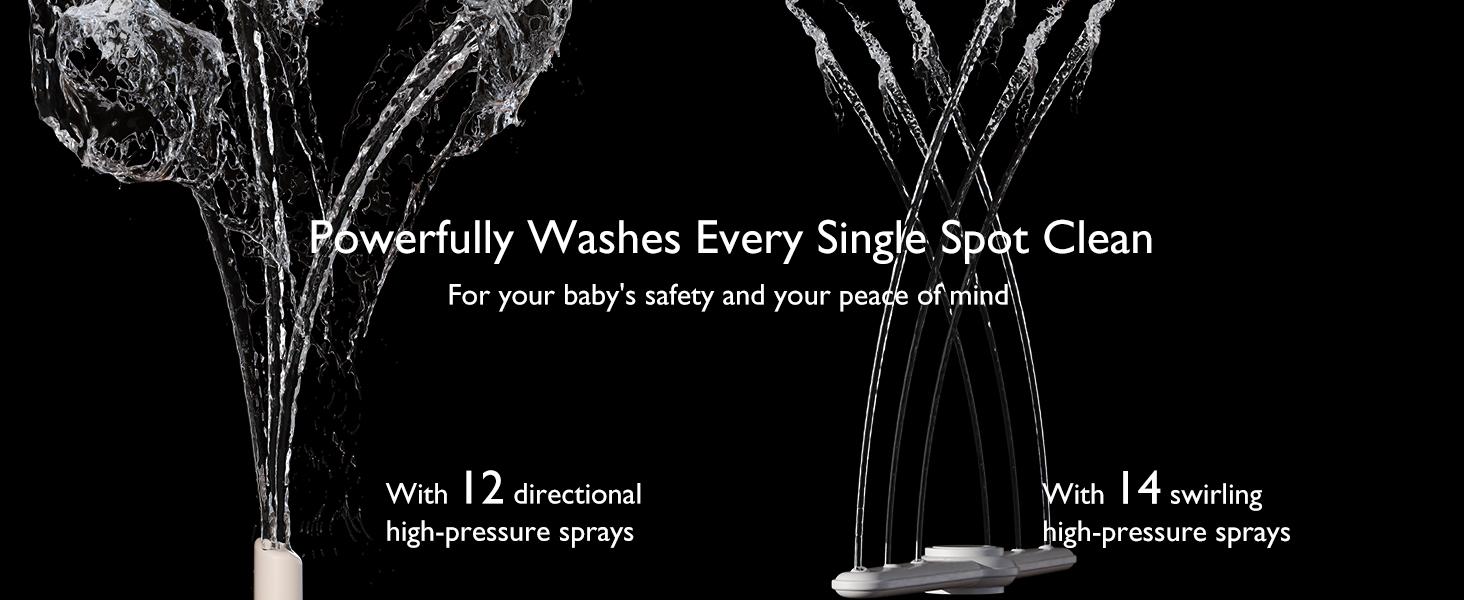 Momcozy KleanPal Pro Baby Bottle Washer - Sterilizer & Dryer Combo for Easy Cleaning - Bottle Washer Machine for All Bottles, Pump Parts & Baby Item Care - Save Time & Effort