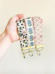 Wristlet Keychain Lanyard | Hydrangea, Magnolia, Strawberry, Goose, Swan, Roses