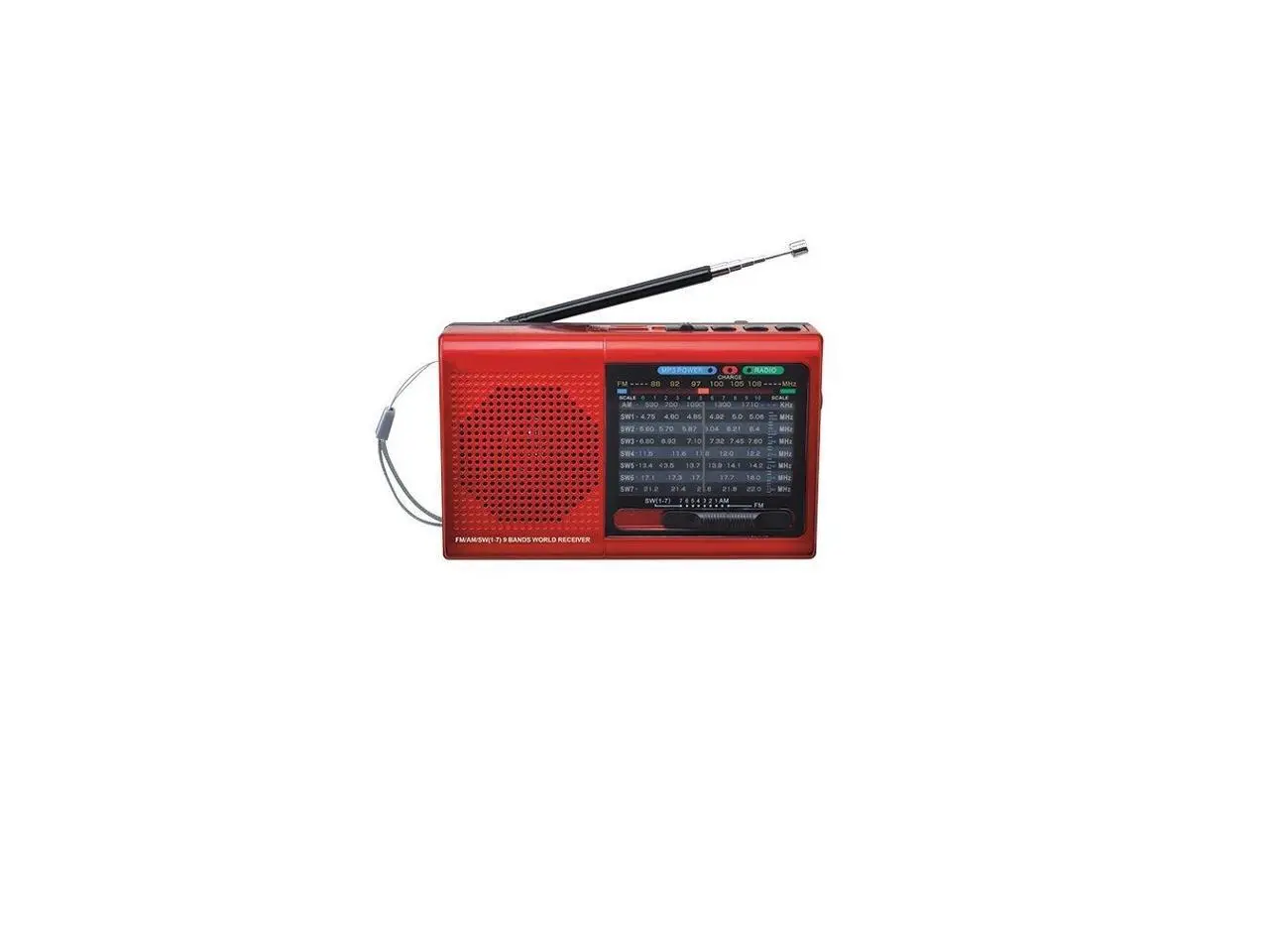 9 BAND BT/USB/SD RDIO RED
