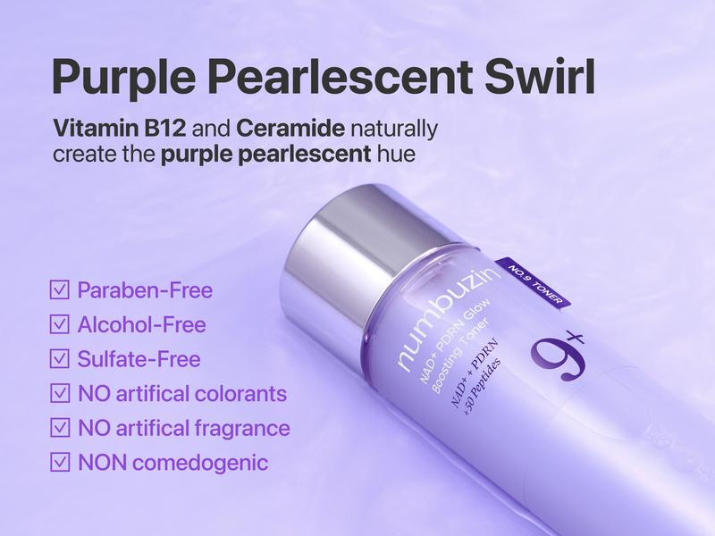 [numbuzin Official] No.9 NAD+ Glow PM Set | No.9 Toner + Essence + Eye Cream | Firming, Wrinkles, Fine Lines, Anti-aging | NAD+, Peptides, Retinol, PDRN, Caffeine, Ceramides