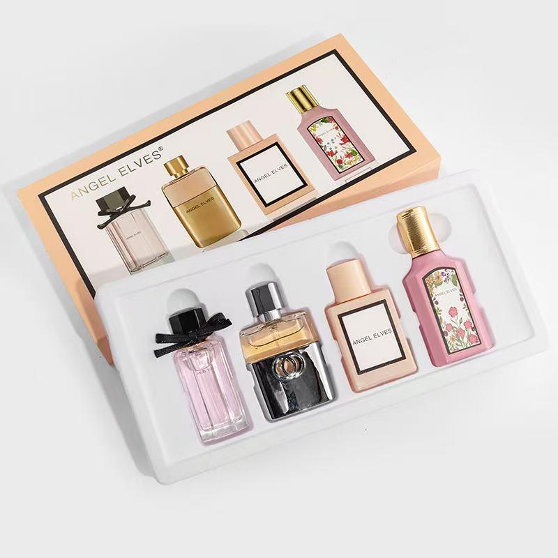 Women’s perfume, a natural spray with a sweet scent—rich yet refined, featuring notes of lily of the valley, gardenia, orange blossom, and sandalwood; long-lasting fragrance