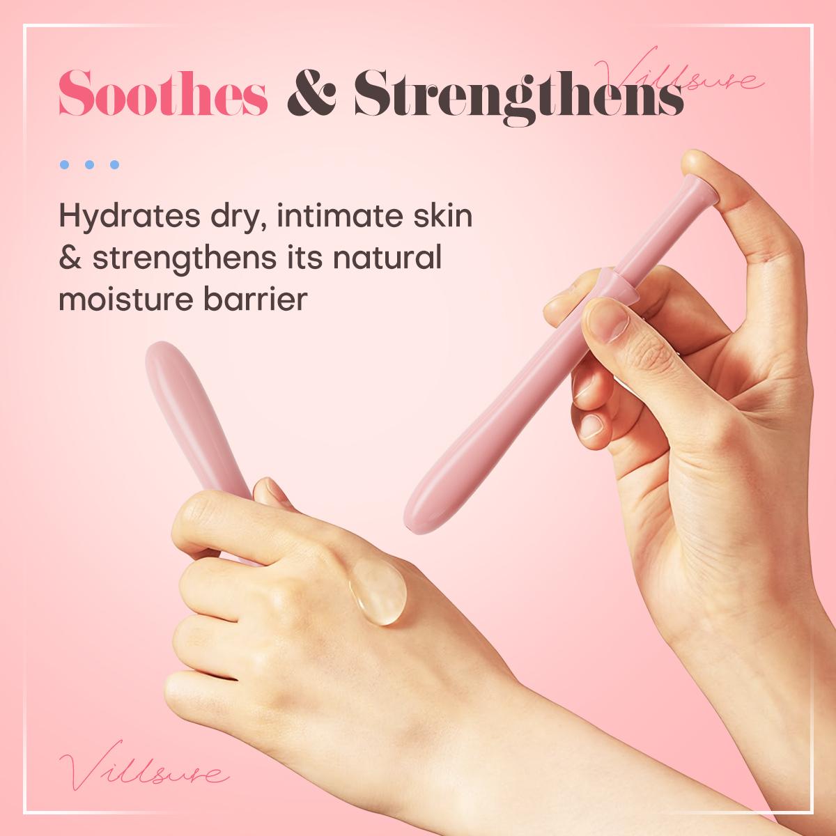 Villsure Intimate Moisture Support Gel with Hyaluronic Acid | 10 pcs | Soft & Soothing Care | Daily care | Self care