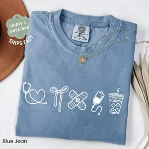 Nurse life shirt, comfort colors nurse tshirt, Nurse Coquette Sweatshirt, Nursing Student Sweatshirt Nurse Graduation Gift Healthcare Worker