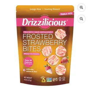 Drizzilicious Frosted Strawberry Mini Rice Cakes, 8 oz.