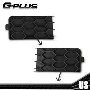 Black Front Fog Light Hole Cover Matte Fit For 2004-2006 Scion xB Basic Model G-PLUS
