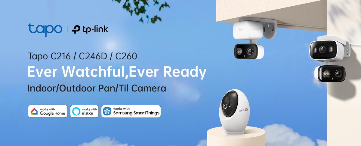 TP-Link & Tapo C216(2-pack) 2K Pan/Tilt Indoor/Outdoor Security Camera  with AI Detection, Baby Cry Detect, Motion Tracking, Color Night Vision, 360° Pan/Tilt, No Subscription, Alexa & Google Compatible