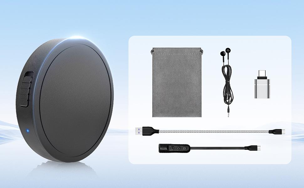 132GB Voice Activated Recorder + Digital Voice Recorder, Compact Audio Recorder, Audio Recording Device, Grabadora de Audio Digital, Device Rechargeable