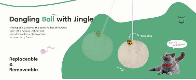 Cat Tree Tower for Indoor Cats, 54in Tall Multi-Level Pet Furniture, Stable Kitty Play House with Sisal Scratching Post, Large Condo, Climbing Ladder, Plush Toy for Kitten cat treehouse