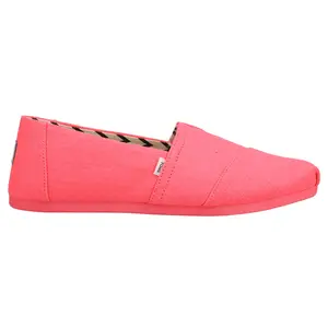 TOMS Womens Alpargata Slip On Flats Casual - Pink
