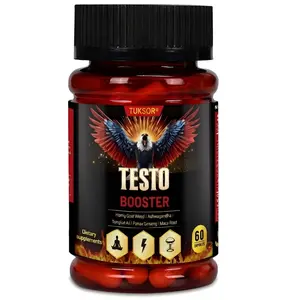TUKSOR - Testo Booster -Supports Healthy Testosterone – Boost Muscle Health, Energy & Performance – 60 Capsules for Men & Women