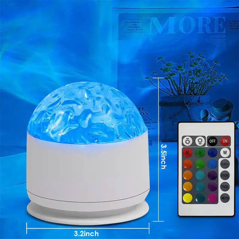 JEYUIN 16-Color Star Projector with Remote Control - Ripple Design, Ocean Wave LED Lighting, Bedroom Decor, House Decor, Projector for Bedroom, Cool Gadget, Versatile Womens Gift Audio,back to school,back to school haul sohochic