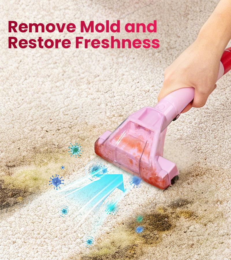 Upholstery Carpet Vacuum Cleaner, 18KPa Suction Spot Cleaning Machine for Pet Stains, Carpets, Sofa, Car Seats, Mattress, with 3 Multipurpose Cleaning Tools, 6'' Deep Cleaning Brush | Portable 3-in-1 Little Pink C9S pet lovers home essentials Summer Sale