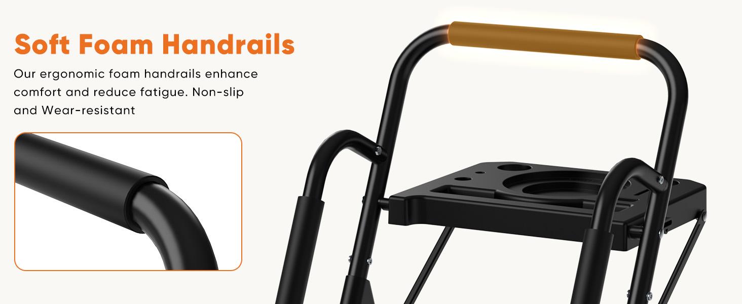 Step Ladder,  Folding Step Stool with Wide Anti-Slip Pedal, Sturdy Steel Ladder, Dual Handrail, Lightweight, Portable Steel Step Stool for Home Clean, Maintenance, House Work, Kitchen, Painting