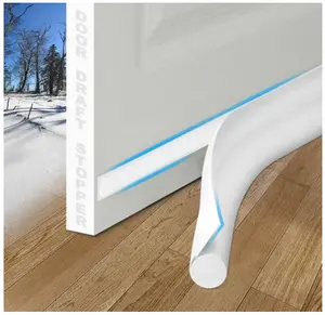 MAXTID Under Door Draft Stoppers 36 Inch White Door Draft Blocker Draft Stoppers for Bottom of Doors Seal Gap Reduce Wind/Breeze, Cold Air, Dust, Smoke, Door Seal Strips Sweeps