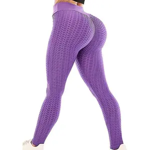 Scrunch Butt Lifting Workout Leggings for Women High Waisted Yoga Pants Tummy Control Gym Booty Textured Tights