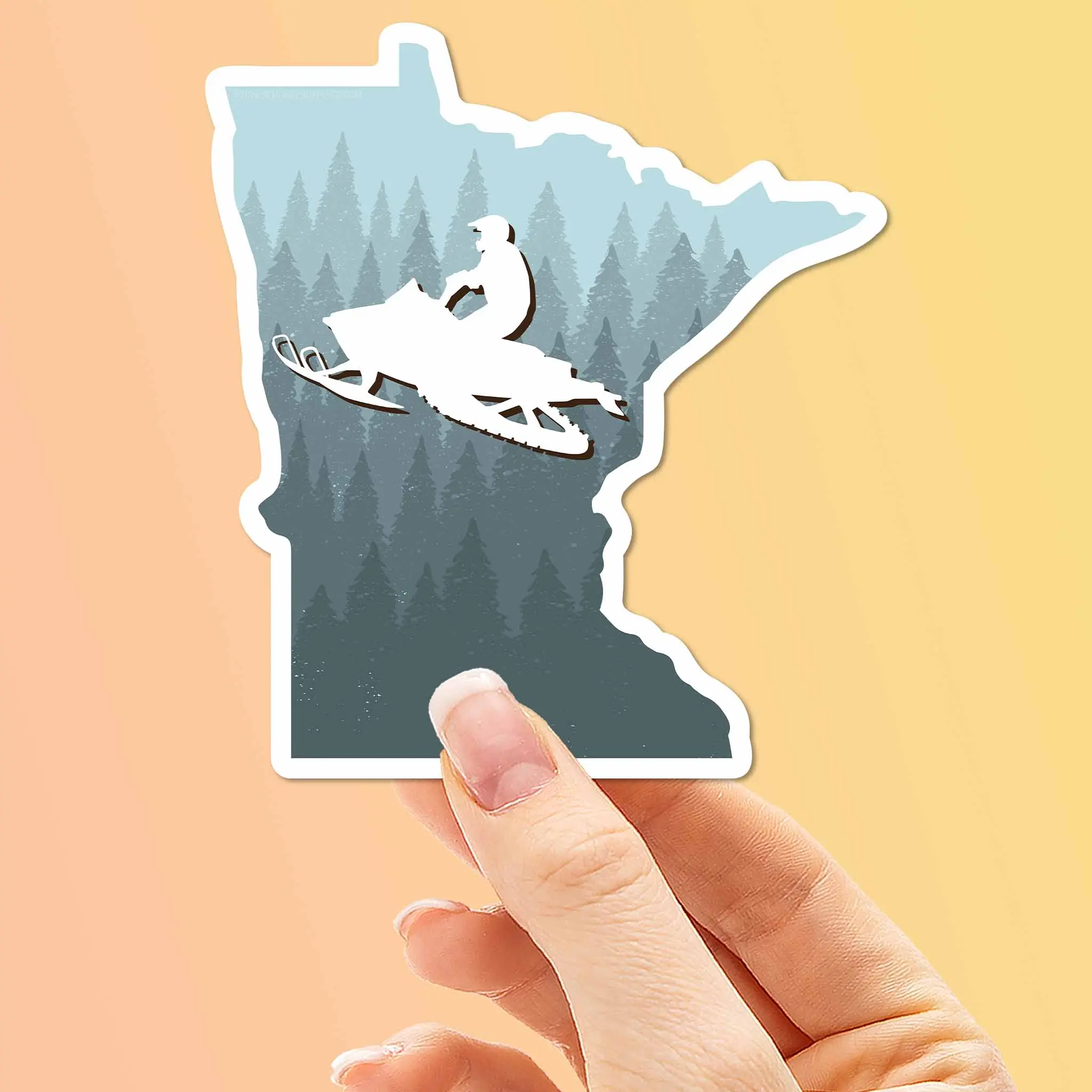 Snowmobile Minnesota Sticker