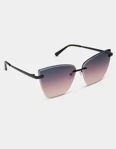 DIFF EYEWEAR  Womens Becky V Sunglasses, Black Combo