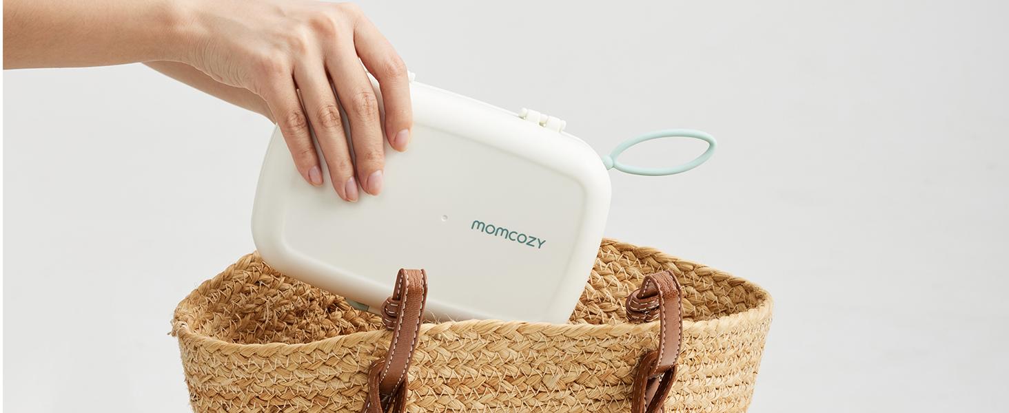 Momcozy Bottle Brush Kit, Innovative Push-Press Design for Better Cleaning - Baby Bottle Cleaner Brush for Baby Bottle, Breast Pumps, Nipples, and More - Can Generate Foam for Better Cleaning, Green