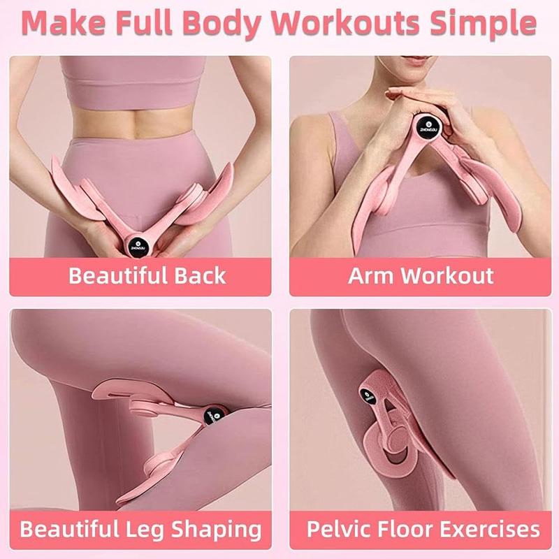 Thigh Exerciser,Home Gym Strength Training Equipment for Leg & Hip & Arm Muscles,Portable Home Fitness Equipment for Daily Workouts,Resistance Trainer for Leg, Hip & Arm Toning