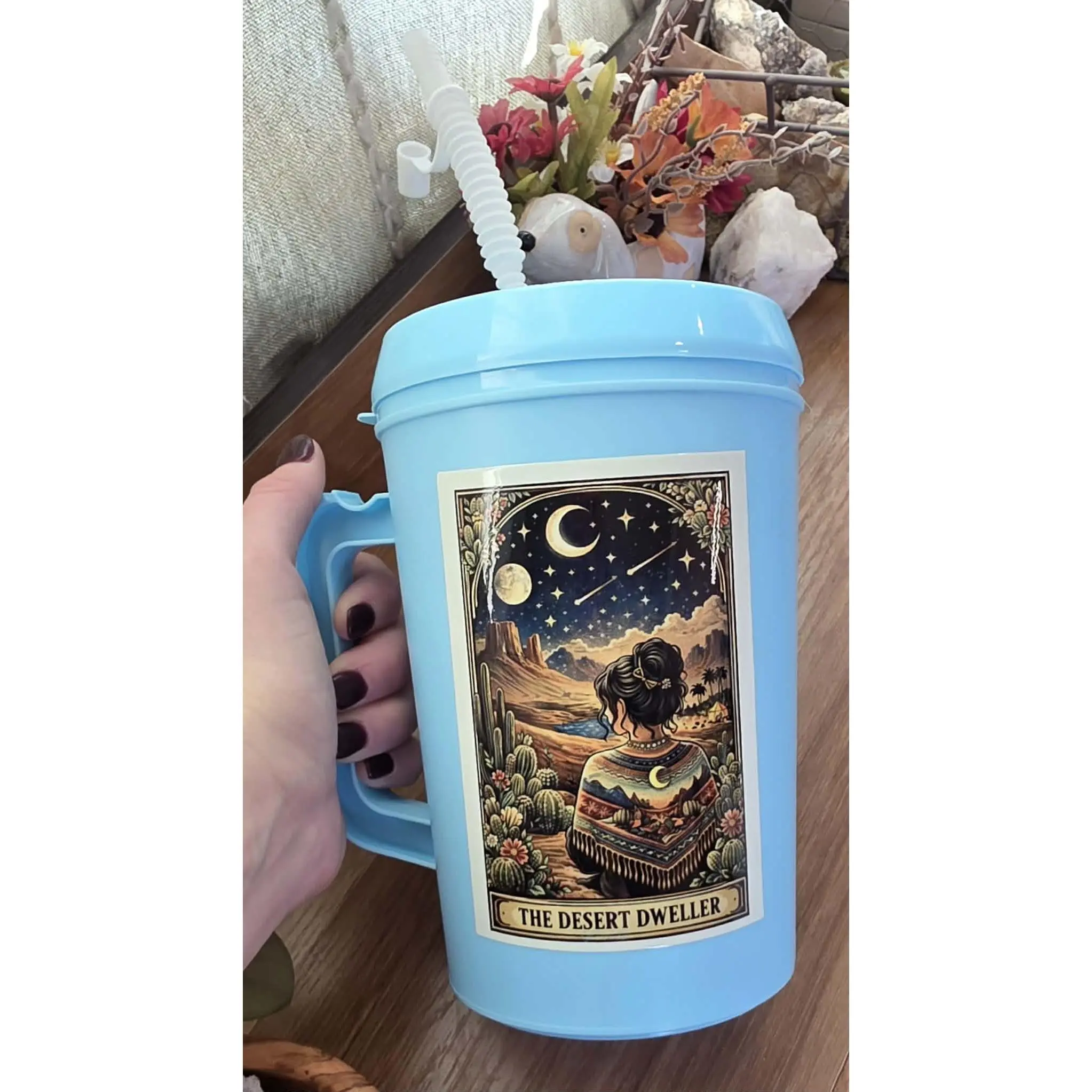Light Blue Desert Dweller - 34oz Mega Trucker Mug