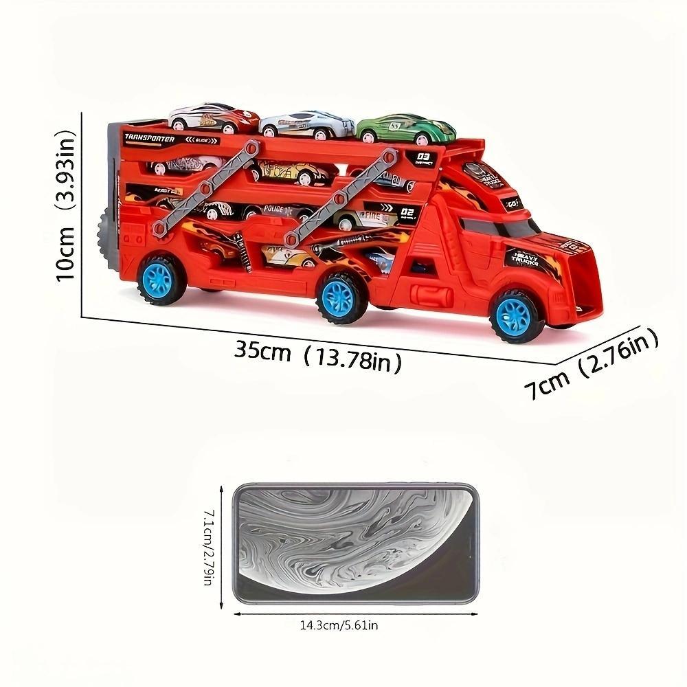 Transforming Launching Toy Car Set, Catapult Launcher Stunt Cars, Energy Release Deformation Vehicles, Action Battle Toys, Gift for Kids Boys Girls