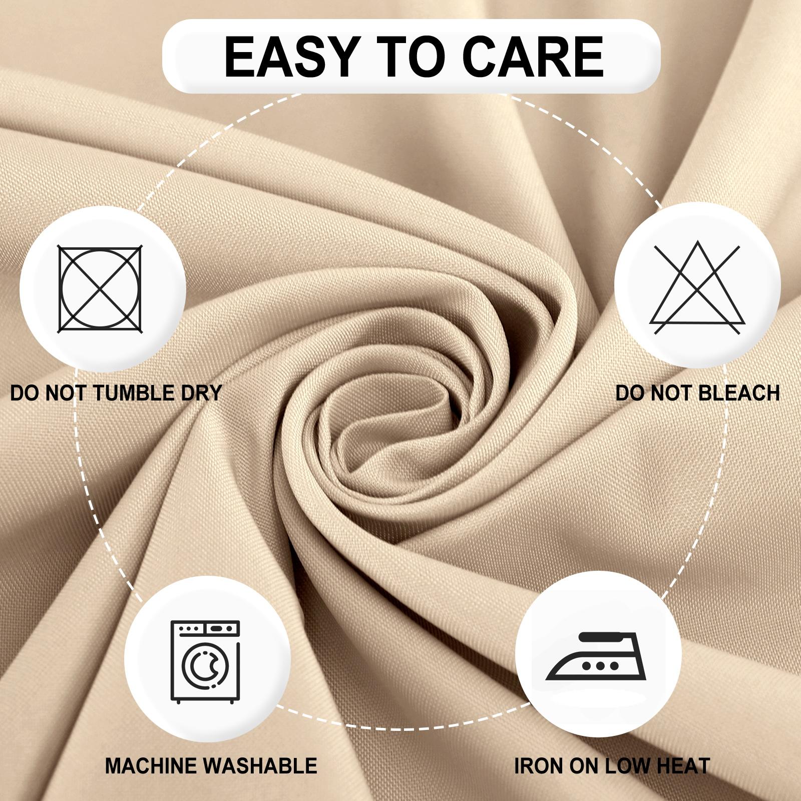 Easy-Going Outdoor Curtains Waterproof Windproof Weatherproof Curtain for Patio, Cabana, Porch, Pergola and Gazebo, Grommet Top and Tab Bottom Drape