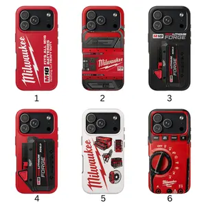Milwaukee M18 Aesthetic Pattern Casing For Samsung, iPhone 17 16 15 14 13 12 11 PRO PLUS MAX, Shockproof Protection Anti-Drop Protective Protector Phone Cases Shell Cover men