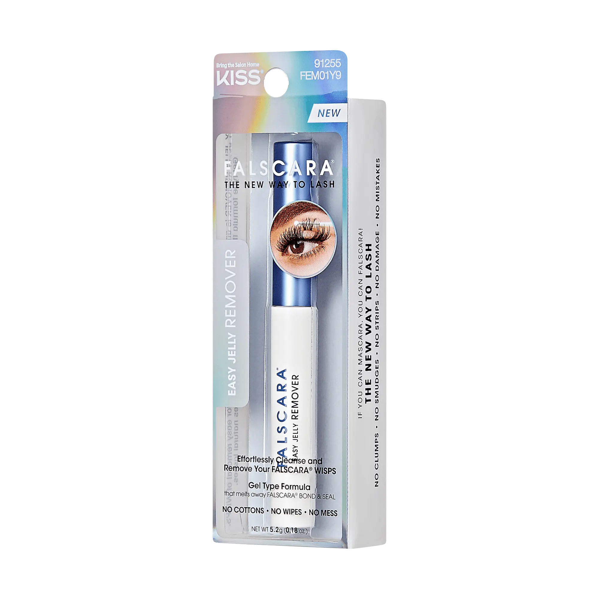 Falscara False Lash Easy Jelly Remover | DIY Lash Extension Remover, Brush Applicator
