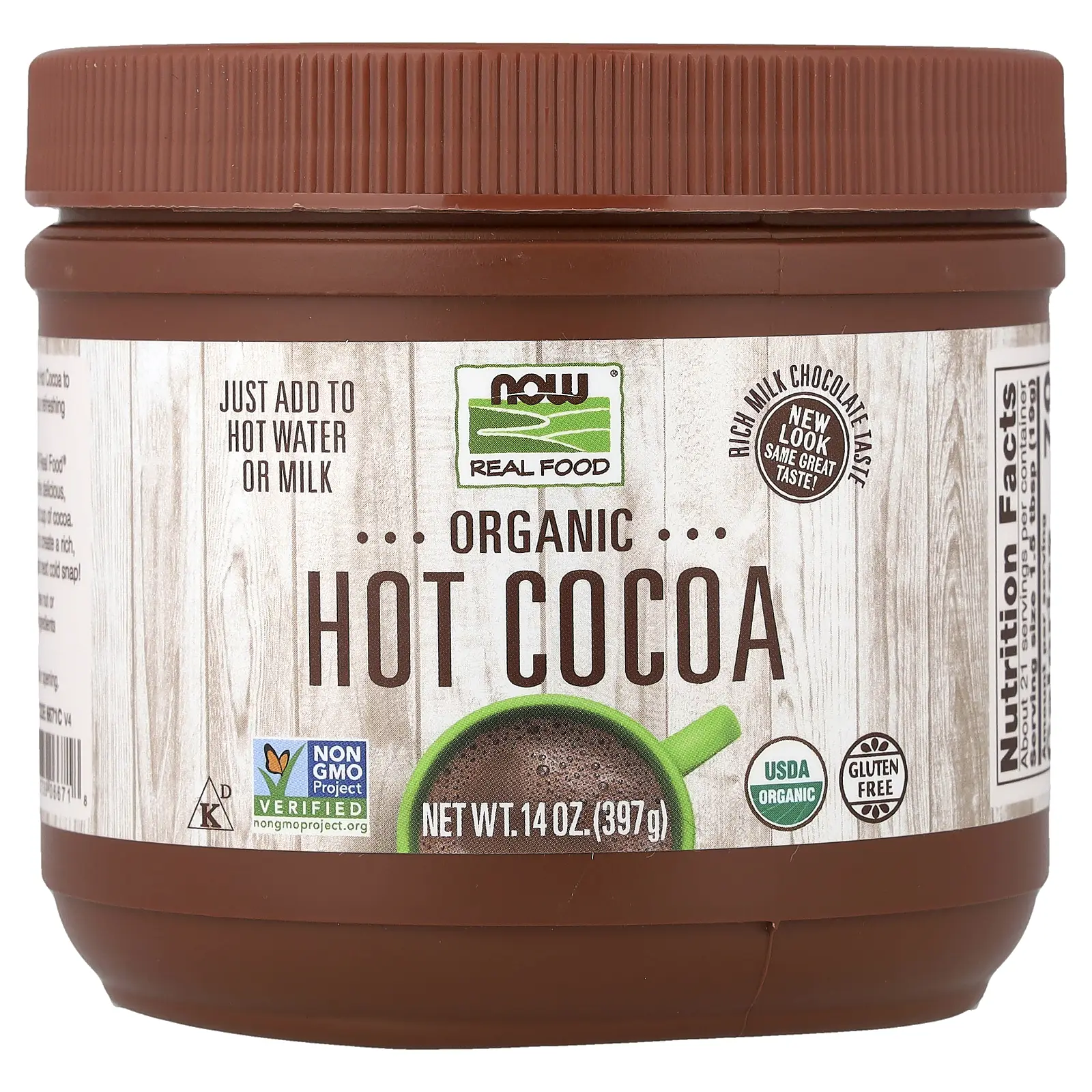 NOW Foods Organic Hot Cocoa, 14 oz (397 g)