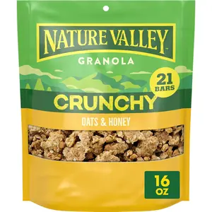 Nature Valley Oats & Honey Big & Crunchy Granola Breakfast Cereal, 16 oz Nature Valley Oats & Honey Big & Crunchy Granola Breakfast Cereal, 16 oz