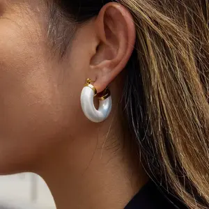 The Ivory Luxe Hoop The Ivory Luxe Hoop