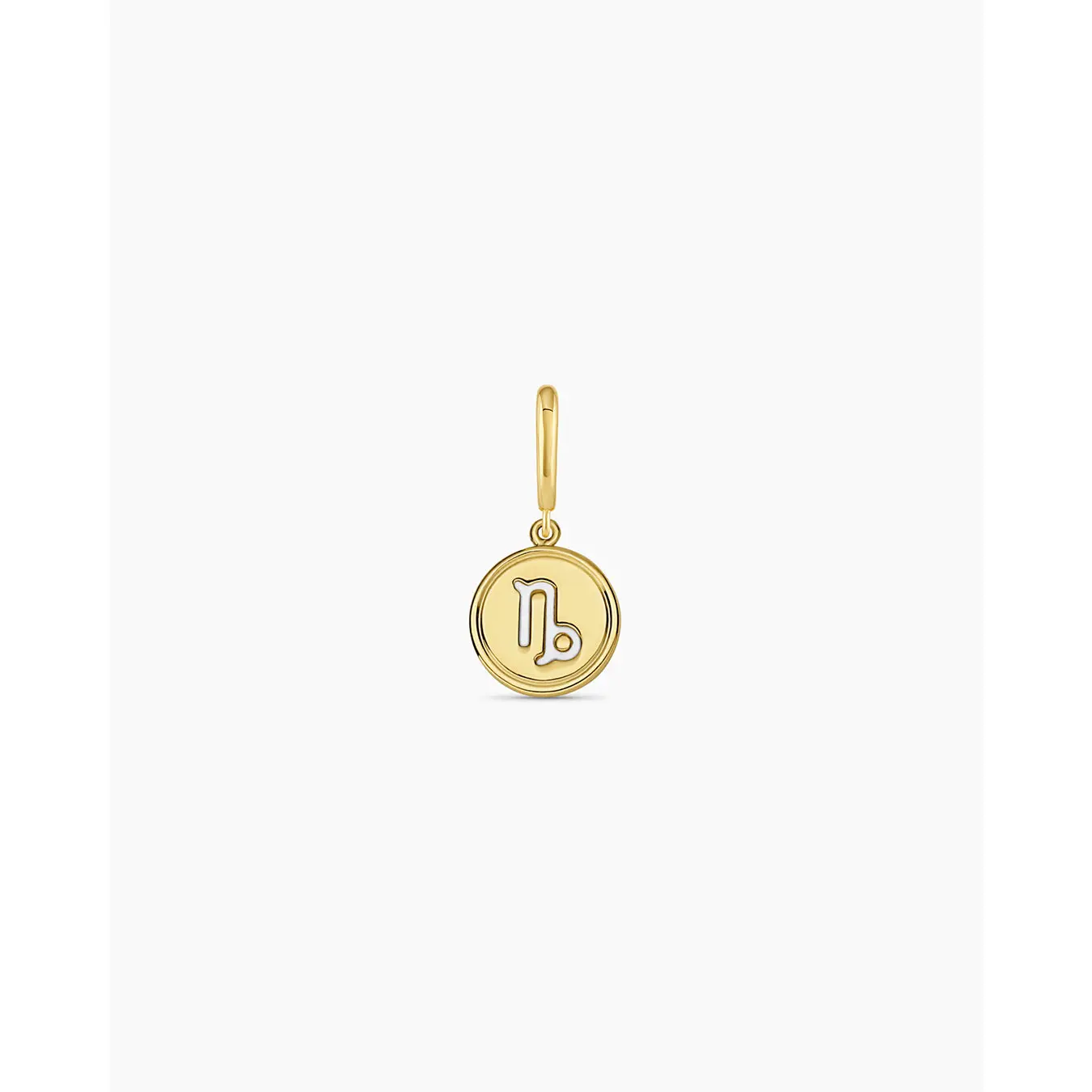 gorjana – Zodiac Parker Charm – 18K Gold-Plated Astrology Sign Pendant with Mother of Pearl – Personalized Jewelry for Celestial Connection