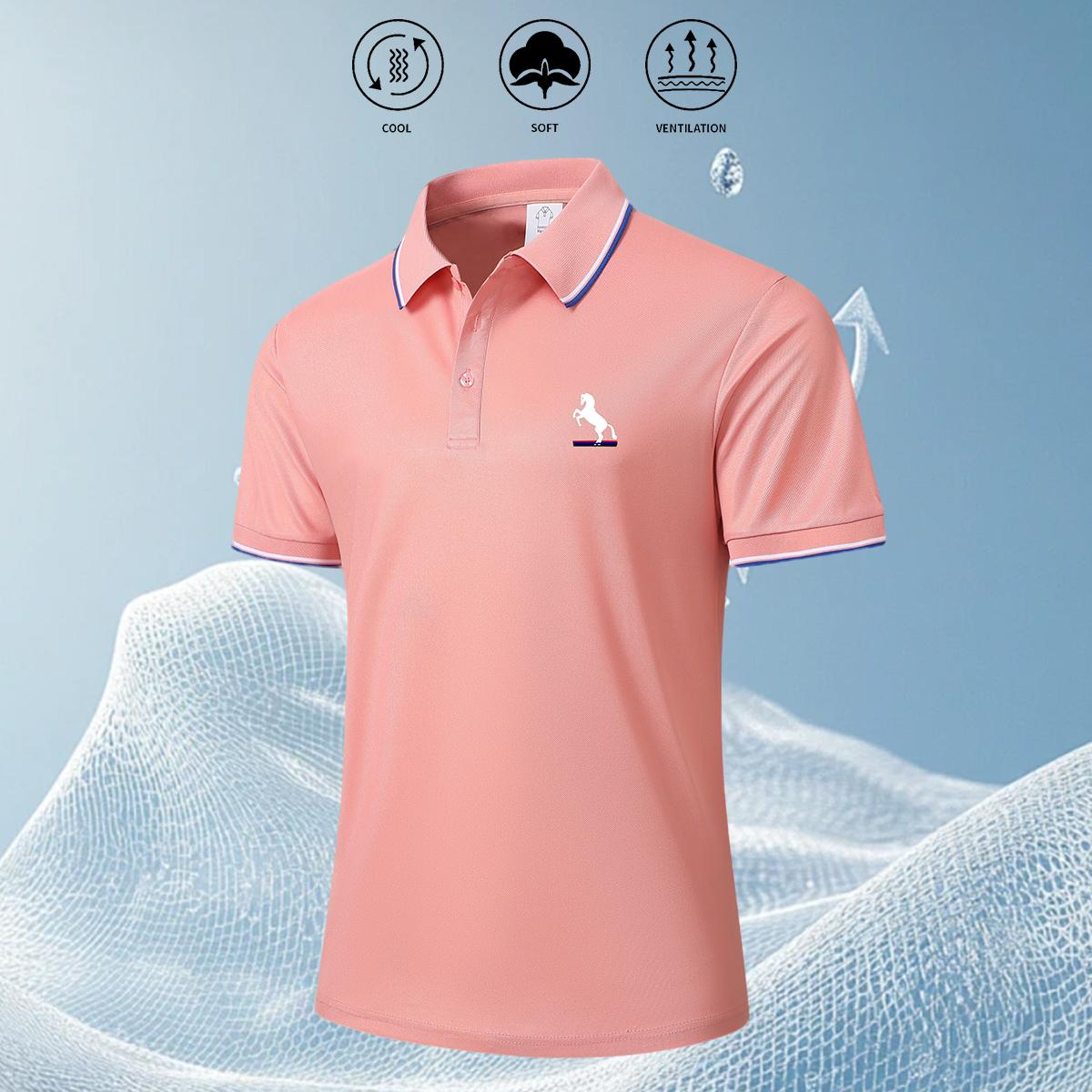 10 Pack New Summer Plain Polo Shirts Men Thin Comfortable Breathable Turn Down Collar Short Sleeve T-Shirt Outdoor Golf Tennis Clothes