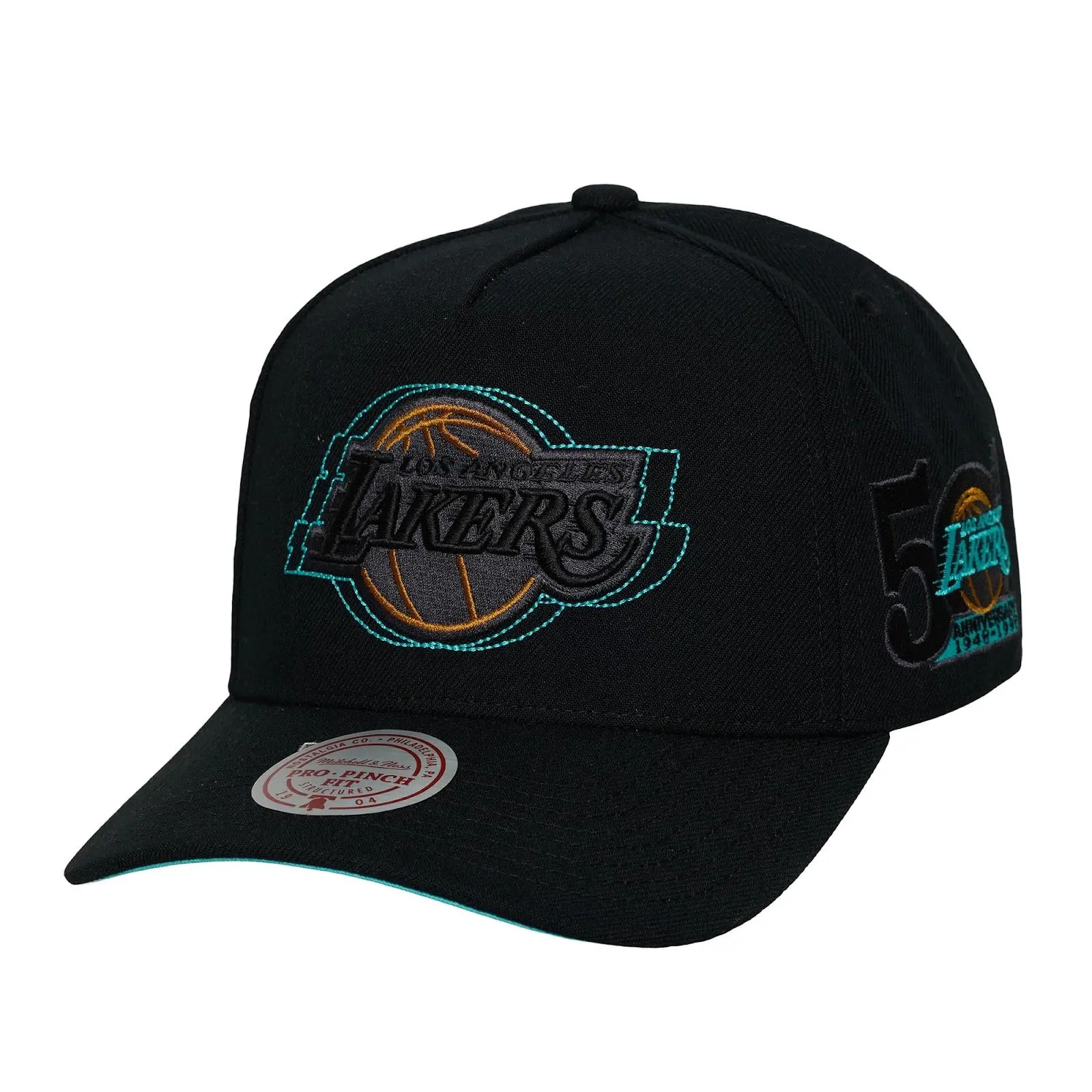 Los Angeles Lakers Black Blamma Pro Pinch Snapback Hat