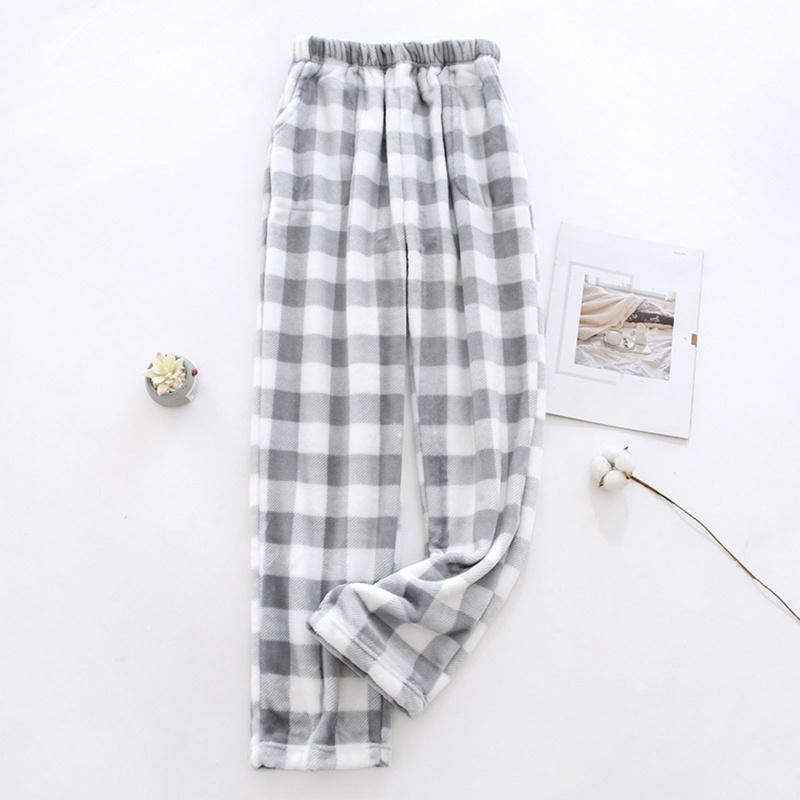2025  Pajama Pants Warm Flannel Casual Loose Fleece Lounge Pants Sleep Pants Lazy Pants Womenswear Nightwear