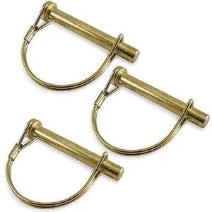 PTO Round Shaft Locking Pin 3/8" x 2-1/4" (Pack of 3)