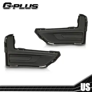Fit For Nissan Rogue 17-20 Front Bumper Fog Light Lamp Cover Grille Left & Right G-PLUS