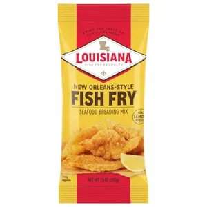 Louisiana Fish Fry Products New Orleans Style Lemon Fish Fry 10 oz.